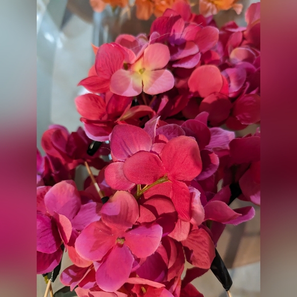 Artificial Silk Flowers from Michael's, blue, pink, white, peach, yellow - Picture 8 of 10